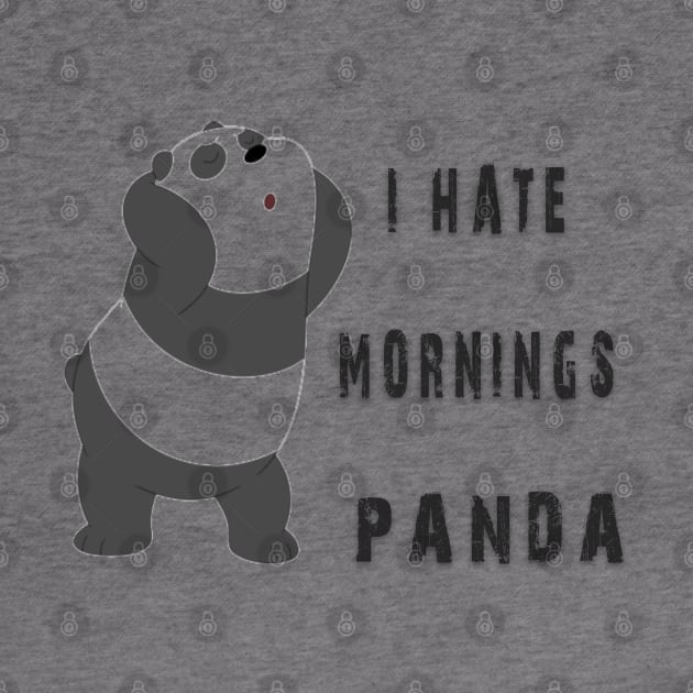 i hate mornings,panda,cute panda by fanidi